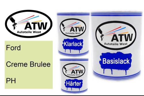 Ford, Creme Brulee, PH: 1L Lackdose + 1L Klarlack + 500ml Härter - Set, von ATW Autoteile West.